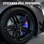 6pcs Car Caliper Sticker for Audi Sport Sline S3 A3 B5 B6 B7 B8 B9 8P 8V 8L A5 A4 C6 C5 A1 A6 A7 A8 Auto Logo Tire Brake Decals