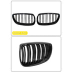 Pair Gloss Matt Carbon Black 3 Color Front Kidney Grille For BMW E92 E93 M3 2006-2009 Racing Grills