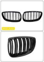 Pair Gloss Matt Carbon Black 3 Color Front Kidney Grille For BMW E92 E93 M3 2006-2009 Racing Grills