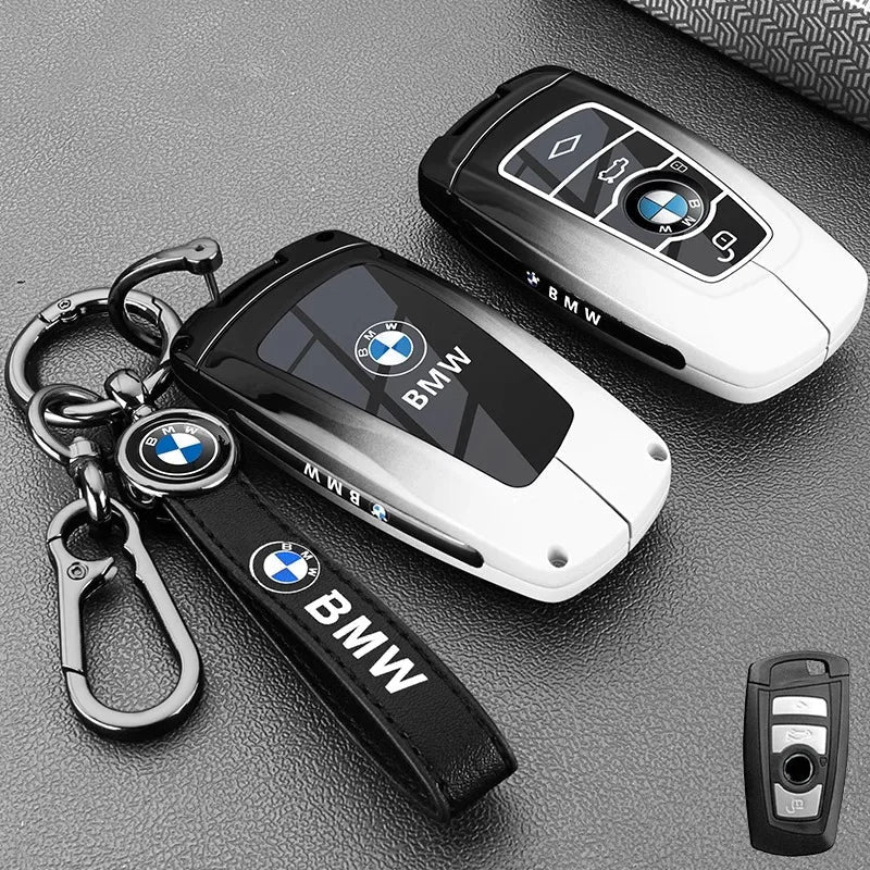 Alloy Metal Car Remote Key Case Cover Car Holder Shell Bag Fob For BMW F30 F20 F02 M3 M5 F10 F18 F22 F01 X3 X4 F06 Accessories