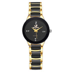 ORLANDO Men Luxury Watches New Arrived Cool Black Gold Quartz Steel Wristwatch Exquisite Masculino Relogio Fashion Clock