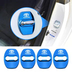 4PCS Car Door Lock Cover Stainless Steel Protection Accessories For Toyota Hilux Scion CHR Rav4 Tacoma Raize Fortuner Prado Voxy