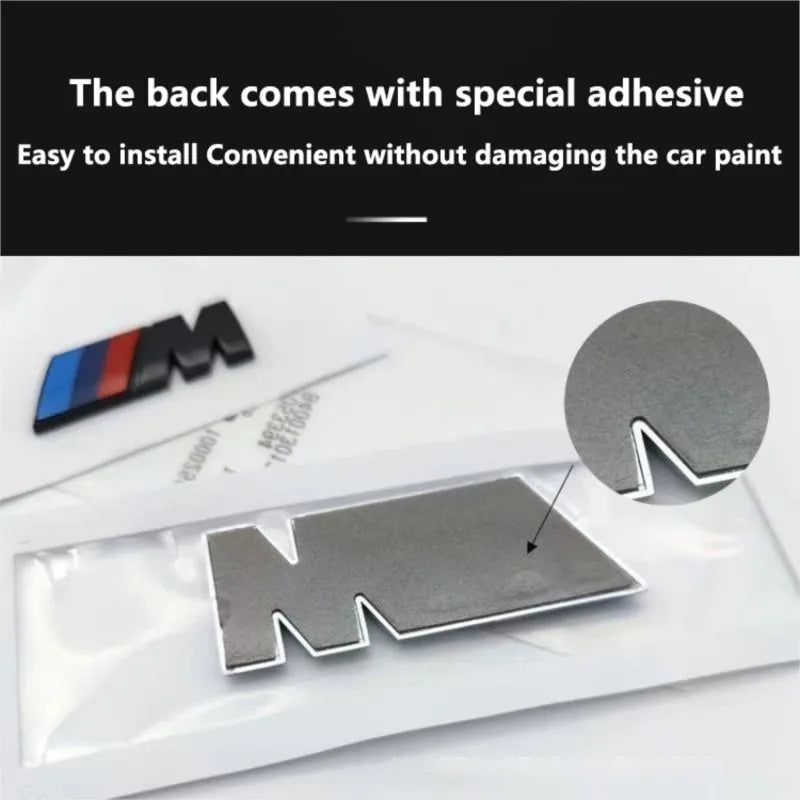 Car Styling Emblem Metal Alloy Car Fender Trunk Badge Stickers For BMW M E46 E90 E60 F30 E39 F20 G30 X1 X3 G01 G02 X5 F16 M3 M4