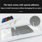 Car Styling Emblem Metal Alloy Car Fender Trunk Badge Stickers For BMW M E46 E90 E60 F30 E39 F20 G30 X1 X3 G01 G02 X5 F16 M3 M4