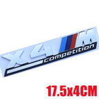 1PCS Car Stickers Car Trunk Sticker Car Badge For BMW X3 X4 F25 F26 G01 G02 X5 G05 X6 F15 F16 E70 E71 M Competition