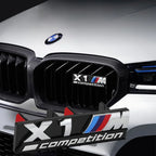 1Pcs  3D ABS Plastic M Series Decor Badge, Front Grille M Sport Logo Car Styling Trim Accessories for BMW M Competition Mo