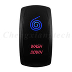 Waterproof 5 Pins SPST On/Off Rocker Switch Blue & Red Led 20A/12V 10A/24V Toggle Switch GPS for Cars,Trucks, RVs, Boats