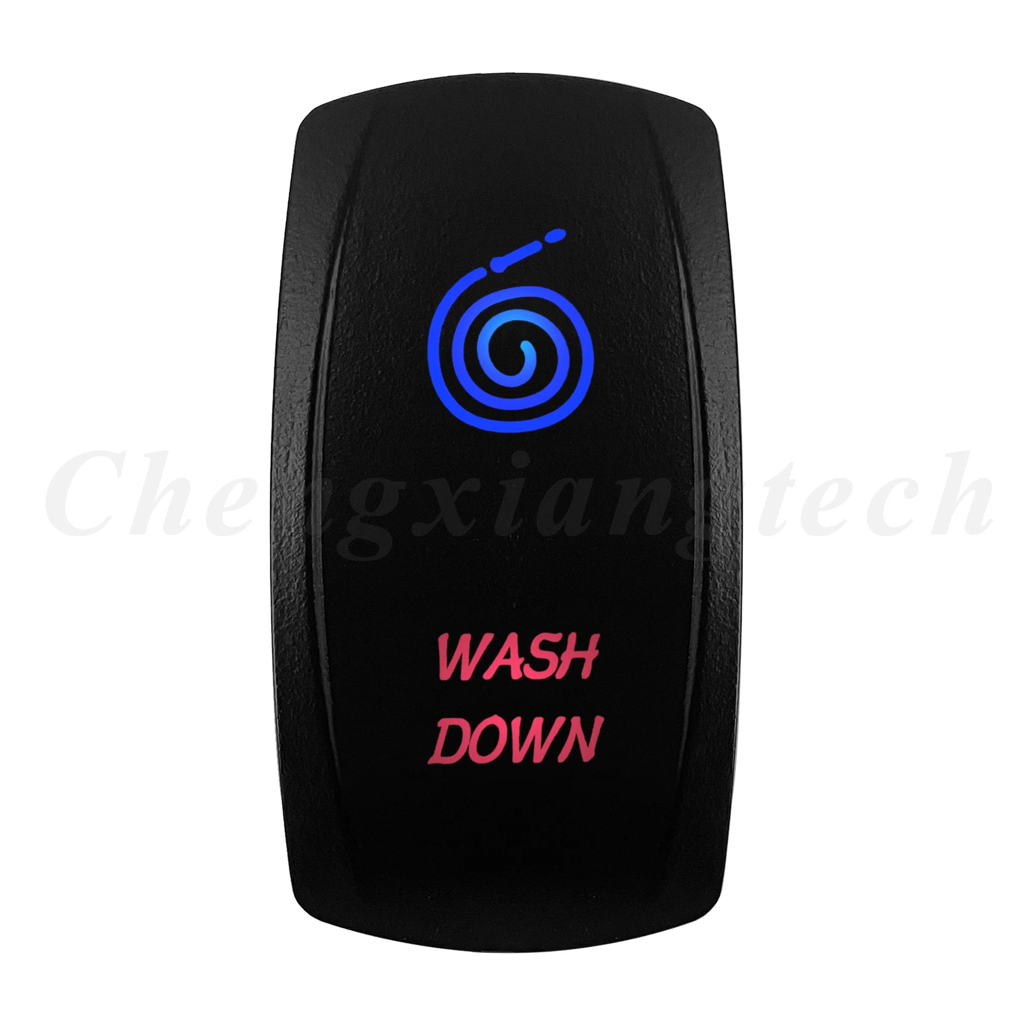 Waterproof 5 Pins SPST On/Off Rocker Switch Blue & Red Led 20A/12V 10A/24V Toggle Switch GPS for Cars,Trucks, RVs, Boats