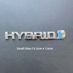 3D Metal HYBRID Logo Side Fender Rear Trunk Emblem Badge Car Sticker Decals For Toyota Prius Camry Crown Auris Rav4s TRD