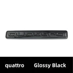 Car Rear Trunk Emblem Sticker For Audi A3 A4 A5 A6 A7 A8 Q3 Q5 Q7 Original Size Quarrto Sline Emblem ABS Black Refit Accessories