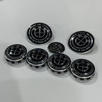 BMW 7Pcs Badge Logo 3D Wheel Center Cap Set Fit E36 E46 E53 E90 E60 E93 E87 G01 G20 E30 X1 X3 X5 X6 X7 F30 F20 Auto Accessories