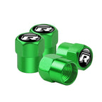 4Pcs Car Wheel Tires  Valve Caps Auto Exterior Accessories For Volkswagen GTI Golf Polo Passat RLine Magotan Jetta Bora Beetle R