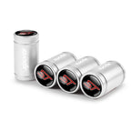 4pc Mustang Logo Tire Valve Caps Aluminum Alloy Dustproof Car Wheel Air Stem Cover For Ford Focus ST Mk7 Everest Kuga Fiesta Mk3