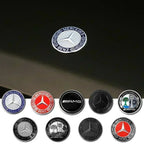 57mm ABS Car Flat Hood Emblem Sticker Front Badge Logo For Mercedes Benz AMG C180 E300 S200 W206 W205 A0008171801 Accessories