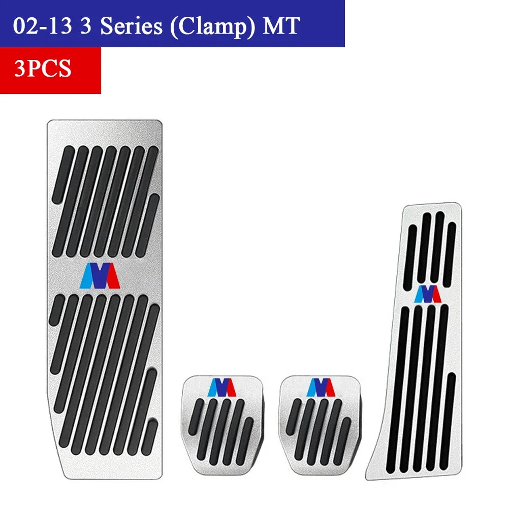 Bmw Foot Pedal Covers, Stainless Steel Rubber Anti-slip Pedals Are Suitable for BMW 3 Series BMW 5 Series X3 X5 From 2003 To 20