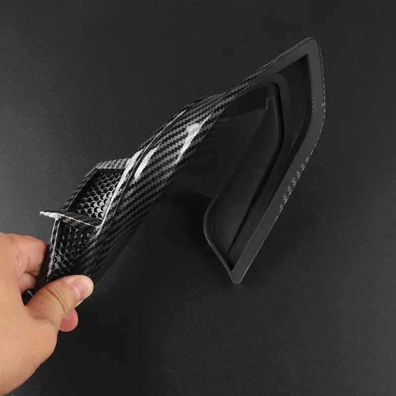 Black Car Fender Side Vents Air Flow Intake Hole Shark 3D Grille Sticker Cover for Ford Focus ST Mondeo Fiesta Kuga Escape Car