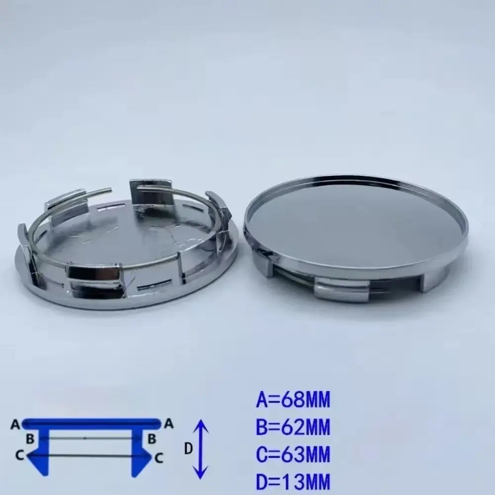 4pcs/set 68mm ( Clips 62mm ) Car Wheel Center Caps Rim Hub Dust Cover Wheel Hubcaps Vossen Logo Emblem Badge Car Accessories