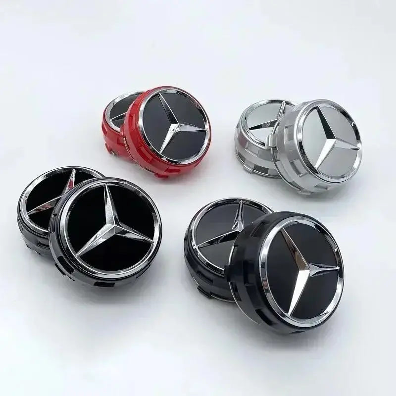 4PCS 75mm NEW Car Wheel Center Hub Caps Cover for Mercedes Benz AMG GLC GLK CLA W166 W163 W221 Interior Mouldings LGG-DA-BENZ