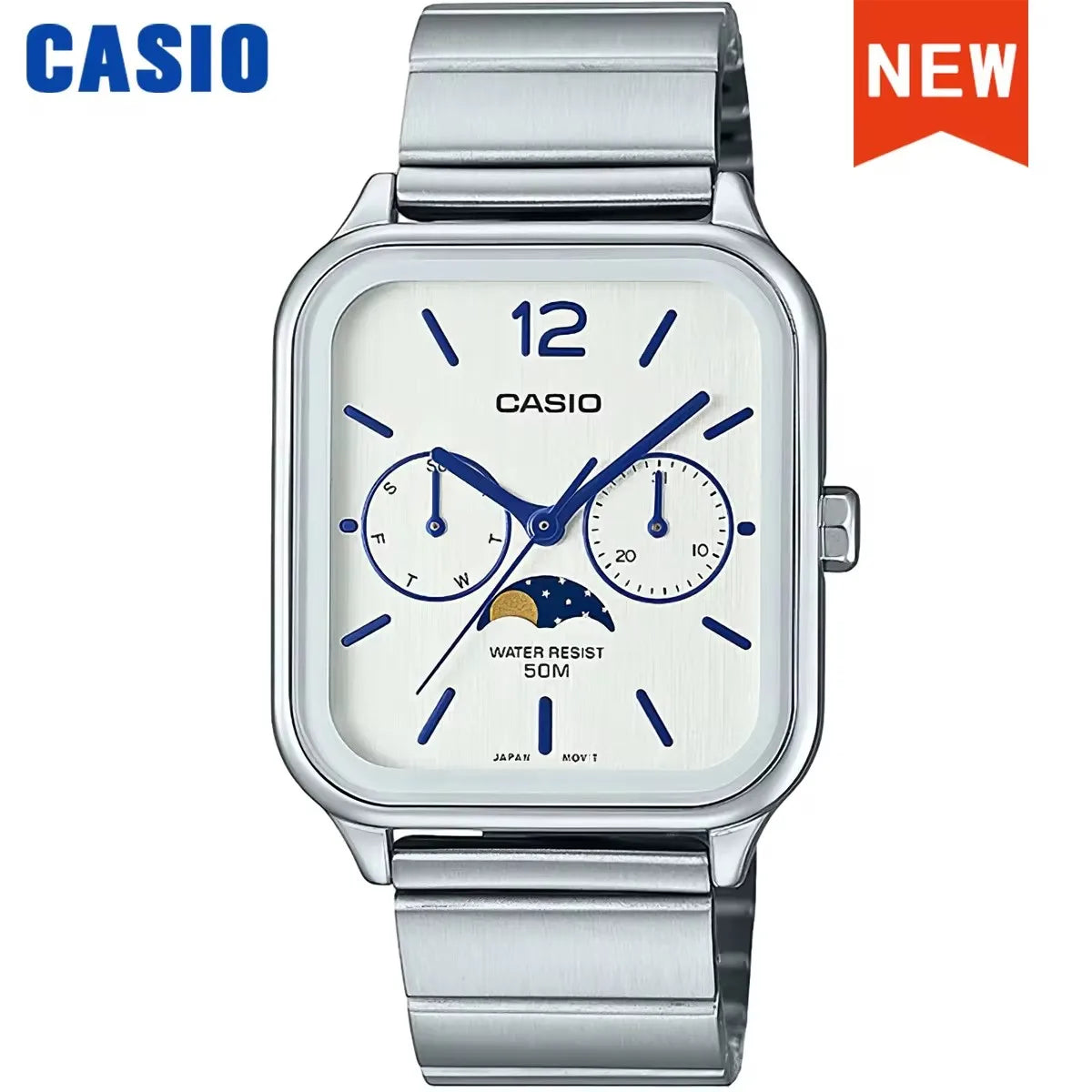 Casio-Reloj de pulsera de cuarzo para hombre, conjunto de marca de lujo, resistente al agua 50m, luminoso, deportivo, militar, masculino