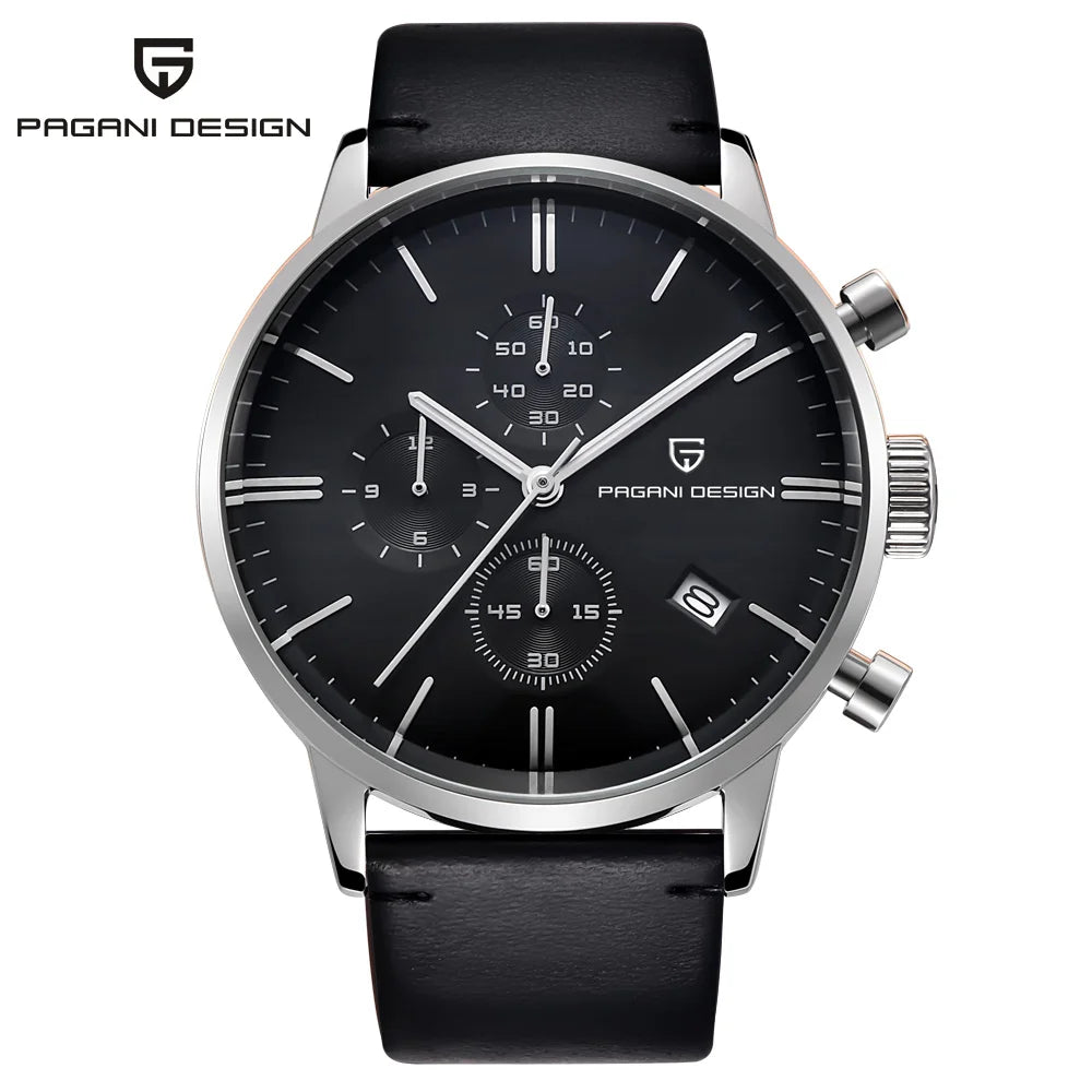 2026 new Pagani design watch VK67 men's quartz watch top leisure sports chronograph stainless steel waterproof men's watch reloj