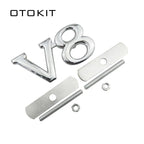 Car Styling Metal V8 Car Front Grille Emblem Badge For Ford Chevrolet Dodge Skoda Volkswagen SEAT BMW Fiat Toyota Infiniti