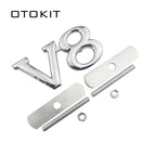 Car Styling Metal V8 Car Front Grille Emblem Badge For Ford Chevrolet Dodge Skoda Volkswagen SEAT BMW Fiat Toyota Infiniti
