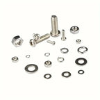 Kit surtido de tuercas y tornillos de acero inoxidable premium de 320 piezas: resistentes a la corrosión, tuercas a presión, tamaños M2 a M5 - Ideal para bricolaje,