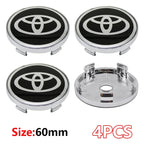 4Pcs Car Wheel Center Hub Caps Emblem Badge Rim Dust Cover For Toyota Corolla Camry Highlander Yaris Prius CHR Auto Accessories