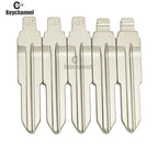 Keychannel 10pcs #137 HYN10 Metal Blank Flip Blade KD VVDI Remote Key SSY3 Blade For Ssangyong S170 Uncut Car Key Replace Blade
