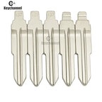 Keychannel 10pcs #137 HYN10 Metal Blank Flip Blade KD VVDI Remote Key SSY3 Blade For Ssangyong S170 Uncut Car Key Replace Blade