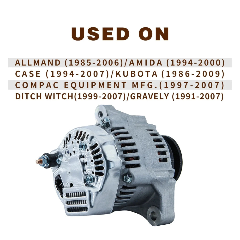New Alternator Kubota B7500HSD B26 B7510 B7610 CT48S 1996-2009 12V 40 A