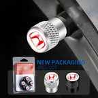 Car Tire Stem Valve Caps Aluminium Car Dustproof Caps Tire Wheel Stem Air Valve Caps For Honda Civic XR-V HR-V City Accord Jazz
