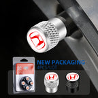 Car Tire Stem Valve Caps Aluminium Car Dustproof Caps Tire Wheel Stem Air Valve Caps For Honda Civic XR-V HR-V City Accord Jazz