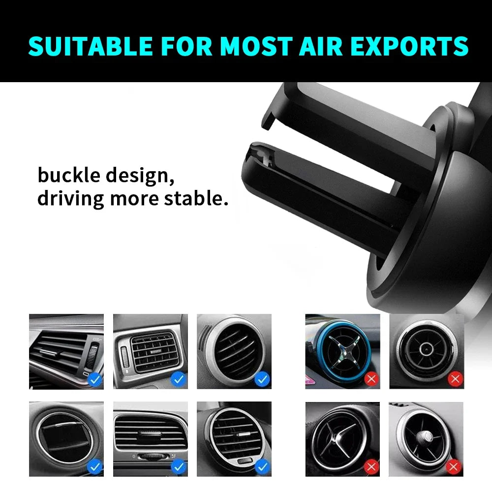 Car Mobile Phone Holder Air Outlet Gravity Sensor Auto Accessories For Alfa Romeo Giulia Stelvio Giulietta 156 159 147 Mito Brer