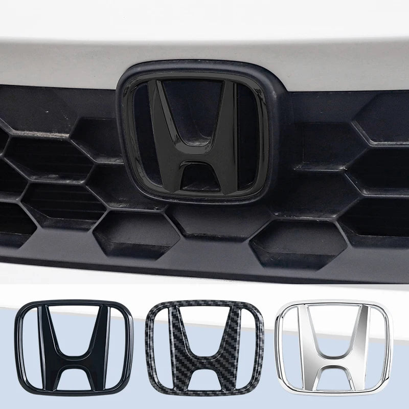 3D ABS Car Emblem Front Head Grill Hood Bonnet Emblem Rear Tail Bumper For Honda Civic 2006-2015 8th 9th 9.5th generation Civic
