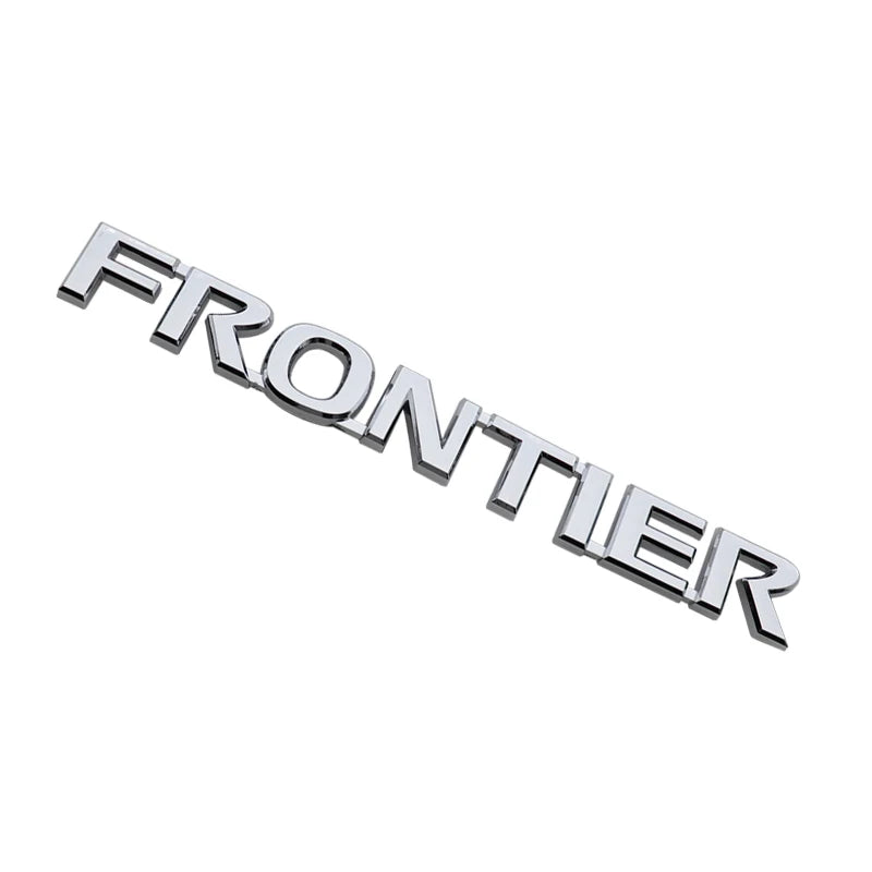 1pcs 3D FRONTIER ABS Car Rear Letter logo Rear Bumper tail door trunk car rear Emblem sticker styling Accessories For Nissan