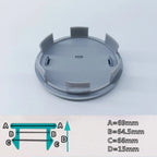 4pcs 58mm 59mm 69MM  For Honda Mugen Pilot Type R Type S Insight Car Styling Wheel Center Hub Caps Cover Replacement Accessories