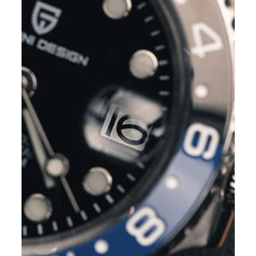 PAGANI DESIGN 2026 GMT Watches Men Luxury Sapphire Automatic Mechanical Watch 40MM Stainless Steel Waterproof Watches for men