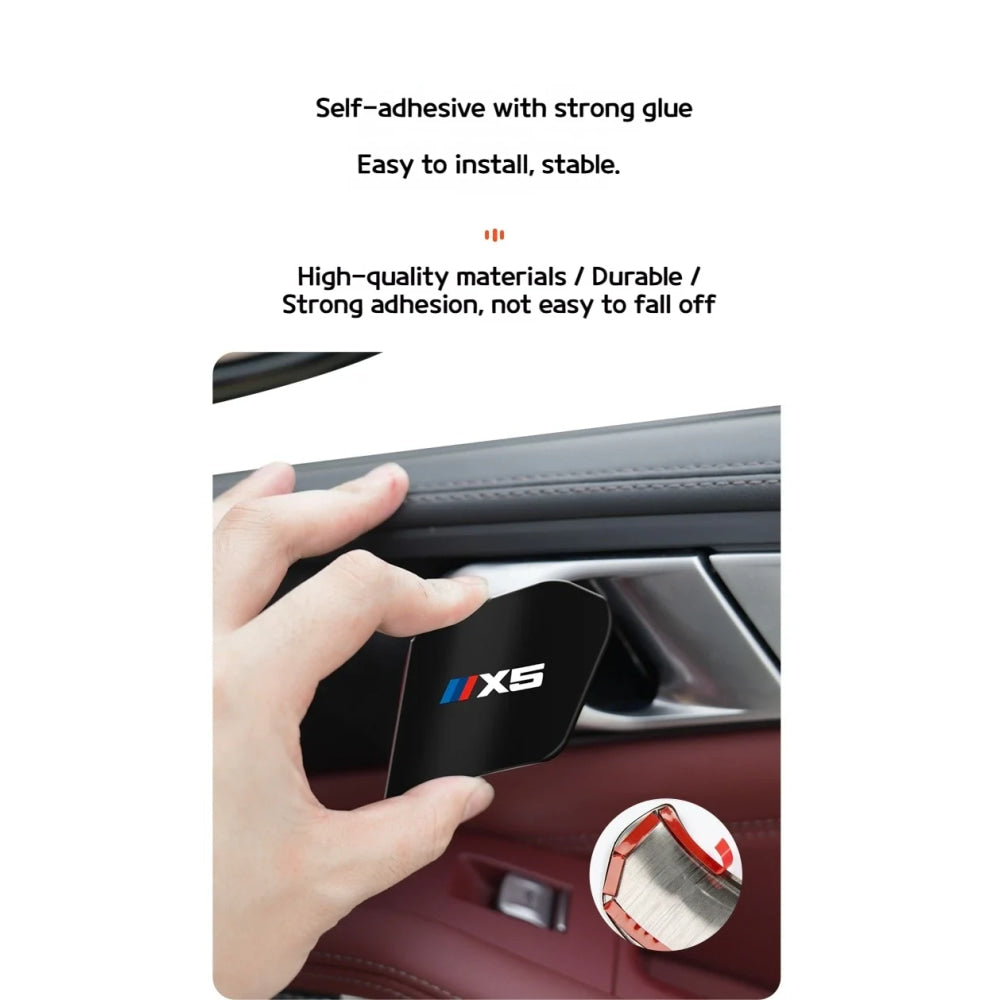 4Pcs Car Inner Door Bowl Guard Stainless Steel For BMW X5 G05 2019-2026 Car Door Handle Protective Trim Exterior Accessories