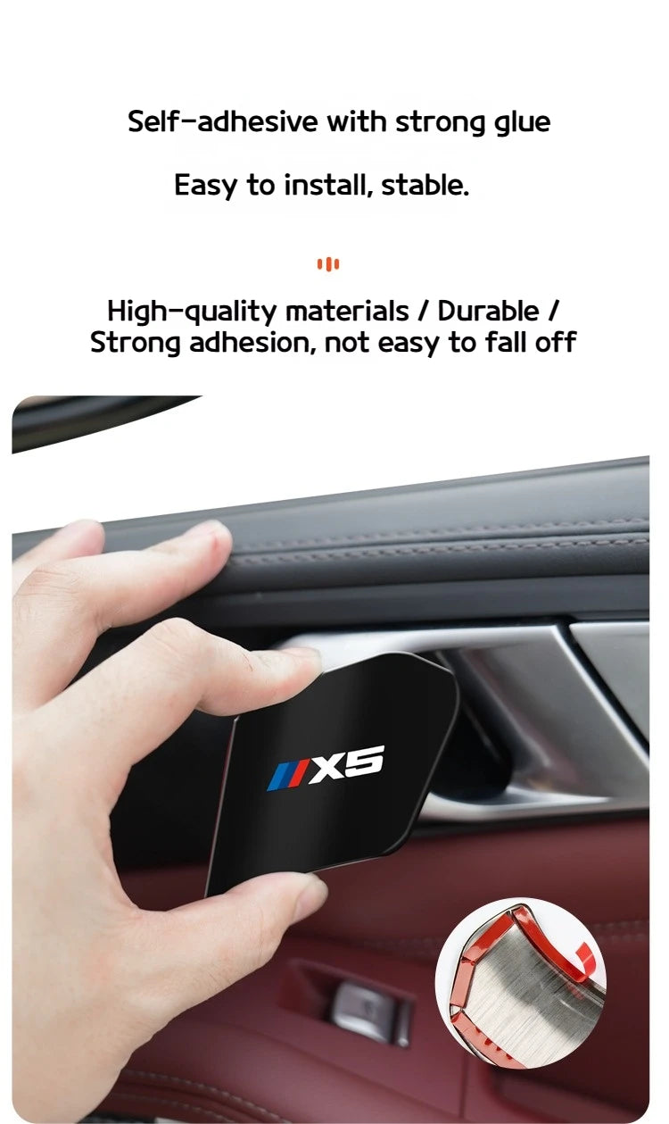 4Pcs Car Inner Door Bowl Guard Stainless Steel For BMW X5 G05 2019-2026 Car Door Handle Protective Trim Exterior Accessories