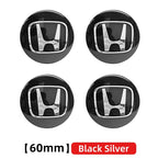 4pcs 56mm 60mm 65mm Car Wheel Hub Centre Cap Badge Emblem Hub Center Cover Car Sticker for Honda Civic Accord Cr-v Fit Crosstour