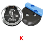 150mm Car Rear Trunk Emblem For Ford Mustang Tire Style ABS Badge 5.0 Roush Shelby GT500 Cobra Laguna Auto Tuning Accessories