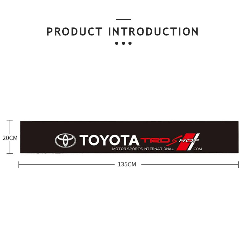 Car Front and Rear Windshield Reflective Stickers Car Styling For Toyota Hilux Aygo Yaris Ractis Corolla Camry CHR Auris Tacoma