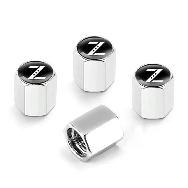 4Pcs Car Styling For Z Badge Aluminium Alloy Wheel Tire Valve Cover Caps Auto Accessories Car Motorcycle For Nissan Accessories