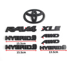 Overlays NEW 2019-2024 Suitable for Toyota Rav4 XLE XSE AWD Hybrid Matte Blackout Emblems Kits