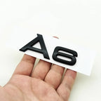 3D ABS cromo negro Logo A1 A2 A3 A4 A5 A6 A7 A8 emblema coche insignia para maletero pegatinas para Audi Auto accesorios decorativos