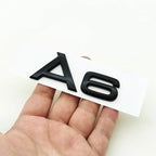 3D ABS cromo negro Logo A1 A2 A3 A4 A5 A6 A7 A8 emblema coche insignia para maletero pegatinas para Audi Auto accesorios decorativos