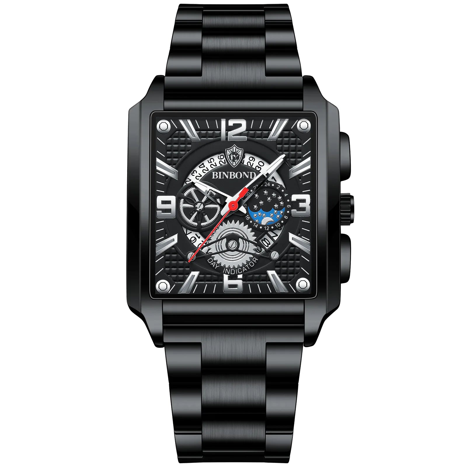 BINBOND Luxury quartz wristwatches luminous waterproof auto date chronograph men's watch business sport fashion casual reloj