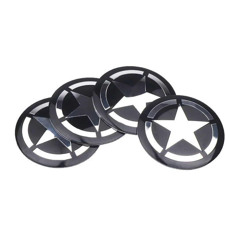 4pcs Car Styling Wheel Center Hub Caps Tire center Covers Hubcap For Jeep Grand Cherokee Wrangler JK Gladiator Compass Renegade