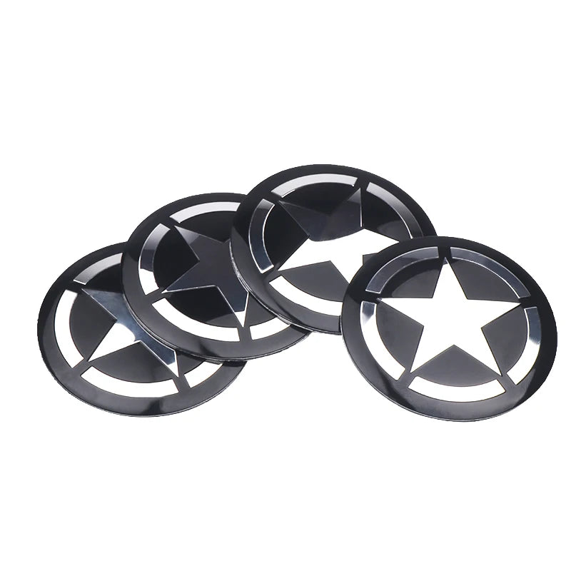 4pcs Car Styling Wheel Center Hub Caps Tire center Covers Hubcap For Jeep Grand Cherokee Wrangler JK Gladiator Compass Renegade